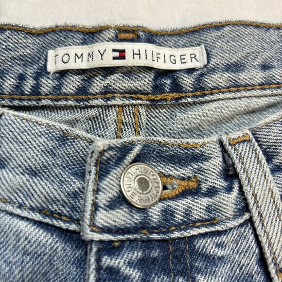 Vintage Tommy Hilfiger Y2K Bootcut Jeans Acid Wash High Rise Denim Size 8 - Picture 5 of 16